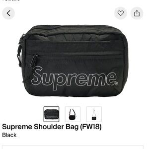 Supreme shoulder bag black (FW18)